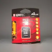 EMTEC MicroSD Adapter + 4gb Micro SDHC Card