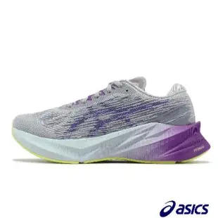 Asics 慢跑鞋 Novablast 3 女鞋 灰 紫 藍 反光 路跑 彈力 緩震 運動鞋 亞瑟士 1012B288021