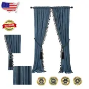 Modern Luxury Blackout Velvet Curtains with Tie Backs - Perfect Gift Idea