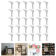 30 Pcs Cubicle Wall Hook Gallery Picture Hanging Photo Hanger Hooks Rail Kit