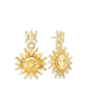 Capucine De Wulf Soleil Sun Drop Earrings in 18K Gold Plated