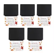 5Pcs 2025 2-in-1 Mini Calendar Peel and Stick Calendar Wall Calendar Sticker