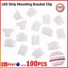 10~100PCS LED Silicone Mounting Flexible Neon Light Strip with 6*12mm Fixed Clip