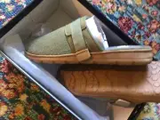 NEW SZ 11/12 BP. Landon Indoor Outdoor Sandal Slipper Olive Canvas Nordstrom