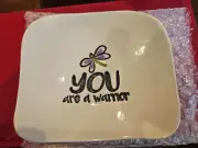 Cheryl Stevens 'YOU are a Warrior' Pottery Dish