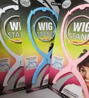 3PCS Wig Display Stand Mannequin Head Hat Cap Hair Holder Foldable Stable Tool