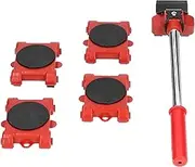 ViaGasaFamido Shifter Mover, Labor Saving Furniture Moving Lifter Adjustable Height 5Pcs 360° Rotatable for Fish Tank for Carrying