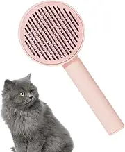 Cat Brush for Shedding,Pet Kitten Puppy Hair Removal Shedding Brush - Portable Dog Grooming Skin Friendly Tool with Release Button for Bathroom