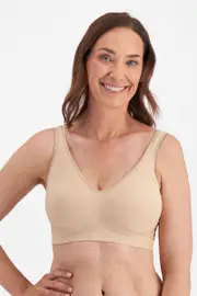 Playtex Comfort Revolution Non Contour Wirefree Bra - Warm Beige, Size: XL