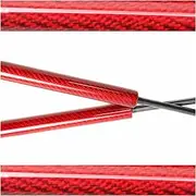 Hydraulic Dampers Compatible With Mazda 3 Compatible With Axela BL 2009-2013 2PCS Front Hood Bonnet Modify Gas Struts Piston Lift Support Rod Shock Absorber(Red carbon fiber)
