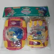 Shimmer & Shine Nickelodeon Elbow Knee Pads & Gloves Set Girls Kids Play