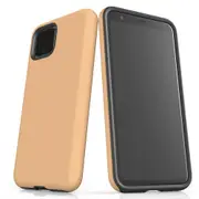 For Google Pixel 4 Case, Shielding Back Cover,Peach Orange