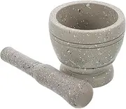 Cabilock 1Set Garlic Pestle Kitchen Tool for Effortless Food Preparation Stylish Granite Design for Mincing and Crushing Garlic Essential Kitchen Accessory