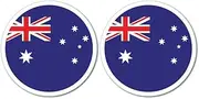 Australian Flag X2 Sticker Decal Aussie Straya Oz Country Love Proud