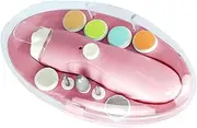 Portable Electric Nail Polisher Kit 9-in-1 Nail Grinding Tool Set for Adults Babies Pets Abs Resin Material Charging