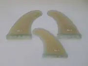 PERFORMANCE CORE surfboard THRUSTER FINS bamboo (set x 3) hexcore fibreglass