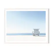 Station 17 Framed Printed Wall Art - White