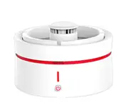 Portable Ceramic Ashtray Air Purifier Office Coffee Table Bedside Table To Remove Second-hand Smoke Smoke Purification PM2.5-White