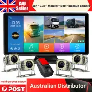 5ch 10.36" Touchable Monitor DVR 1080P Rear view Reverse Backup camera For Truck
