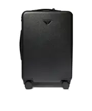 Prada Triangle-Logo Zipped Suitcase One size black