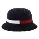 【Tommy Hilfiger】紅白槓條棉質漁夫帽(海軍藍)