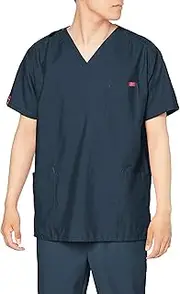 [Pantone] 7000SC Scrub, Medical Lab Coat, Unisex, Color Variation, Sweat Absorbent, Quick Drying, dark navy, 4L