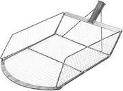 Zerodeko Sand Sifting Scoop Corn Scoop Grain Scoop Metal Collect Maize Spade Portable Corn Scoop Farm Corn Scoop Gardening Tool Garden Scoop Sieve for Sand Digging
