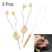 3pcs Fly Tying Bobbin Holder Wire Threader Tools,Fly Fishing Lure Making Tool