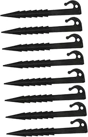HOLIDYOYO 10Pcs Durable Tent Pegs Lightweight Ground Stakes for Camping Windproof Outdoor Use Easy to Insert Long Lasting Plastic Tent Fixing Spikes for Tarp and Tent