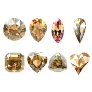 5A Golden Shadow Rhinestones Nail Art Beads DIY Crafts Clothes Accessories 10Pcs