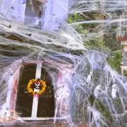 Spider Web Halloween Decorations, 1000 Sq. Ft. Stretchy Large Fake Artificial