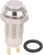 Metal Push Button Switch Waterproof SELF-Locking Start Switch 3V Steel for DOORBELLS Access Control [Electrical Device]