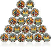 CHURYUML 20Pcs Knight Dumpster Fire Challenge Coin Set - Motivational Pocket Token, Funny Inspirational Office Gifts for Coworkers Colleagues Men Women Unique Workplace Memorabilia Resilience Coins