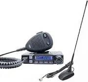 PNI CB Radio Escort HP 7120 ASQ, RF Gain, 4W, 12V and CB Antenna Extra 48 with Magnet Included, 45cm, SWR 1.0 AM/FM