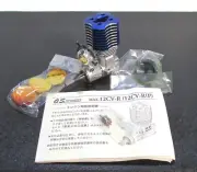 O.S. MAX-12CV-R(P) 2.11cc 2-stroke glow engine for 1/10 R/C cars, new. f/s