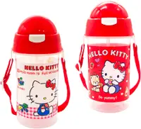 在飛比找樂天市場購物網優惠-Hello Kitty彈跳吸管水壺500ml