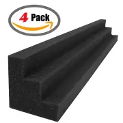 4 Pack Column Acoustic Wedge Studio Soundproofing Foam Corner Block 24"x3"x3"USA