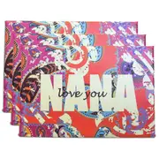 3x Nana Scented 80g Bath Bar Soap w/ Box Hand/Body Fragrance Skin Care Paisley