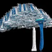 (100 Pack) Kheoxusa Disposable Razors,Disposable Razors For Women,Mens Disposable Razors,Bulk Razors Disposable Individually Wrapped for Men,Women and Lady,Multipurpose Individually Wrapped-Transparent Blue