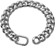 19MM Light Metal Thick Silver Cuban Link Chain for Dogs,22'' 22 Inch,