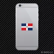 Dominican Flag Cell Phone Sticker Mobile Die Cut Dominican Republic caribbean