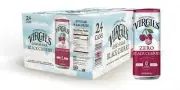 Virgil's Zero Sugar Black Cherry Soda Keto Pop Soft Drink - 12oz 24 PACK