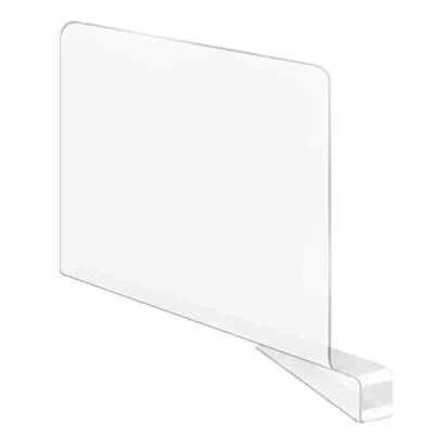 IEEK Acrylic Shelf Dividers for Closet Wood Shelf Organizer Multi-Functional 4pc
