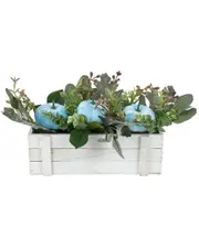 Northlight 18in Fall Harvest Foliage & Pumpkins Decoration