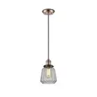 Innovations F Chatham Mini Pendant, AC/Rib/Nov - 201CBP-ACBK-G142