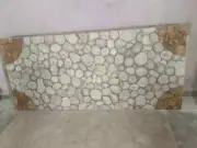 Natural White Agate And Petrified Bathroom and Kitchen Slab For Modern Handmade