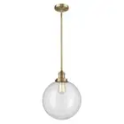 Innovations 202-12 XXL Beacon 1-Lt Stem Mini Pendant, BBR/CLR - 201S-BB-G202-12