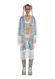 [Club Exx] Drama Shield Sequin Kimono