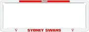 2X Official AFL Sydney Swans Car Number Plate Frame Cover Surround
