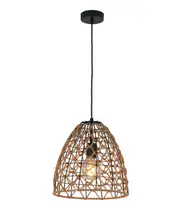 Cameron Cone Natural Hemp Rope Pendant Light